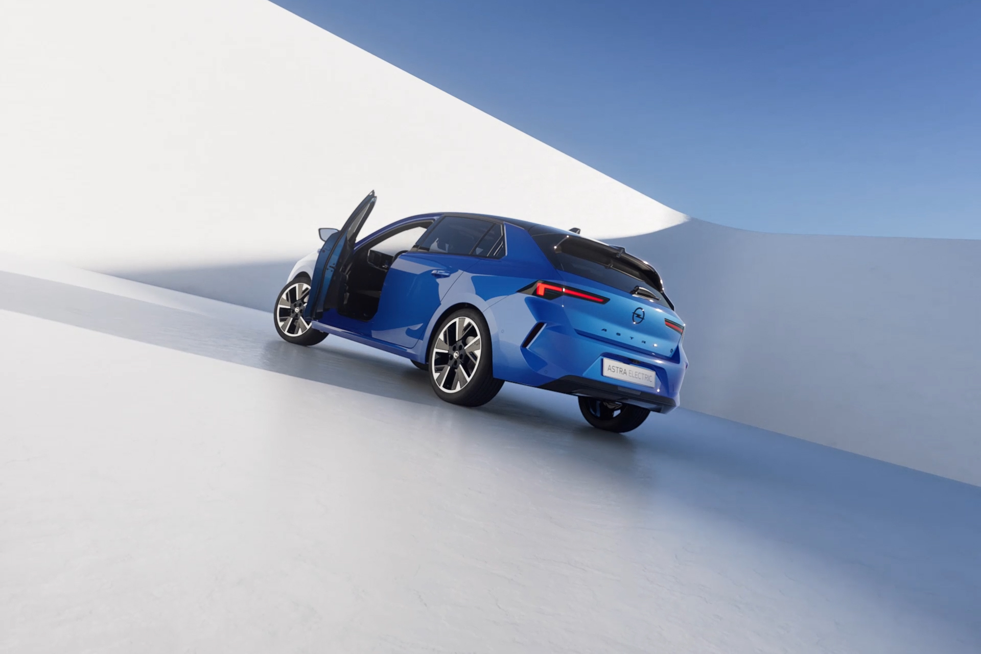 Abbildung Model Opel Astra Electric - mit KI generiert/bearbeitet