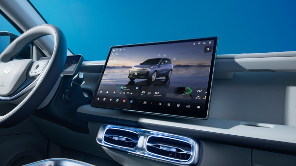 Das digitale Cockpit des Leapmotor B10 beeindruckt mit einem großen Infotainment-Bildschirm und minimalistischem Design