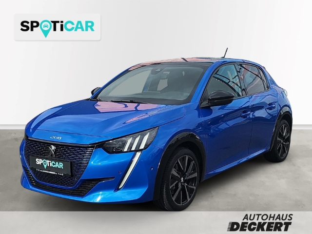 Fahrzeugabbildung Peugeot e-208 GT+ Panorama Navi LED Klimaautom Fahrerprofil DAB Ambientebeleuchtung SHZ Parklenkass.
