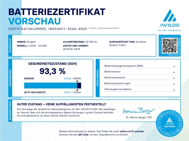 Fahrzeugabbildung Peugeot e-2008 Allure Navi Digitales Cockpit LED Apple CarPlay Android Auto Fahrerprofil - mit KI generiert/bearbeitet