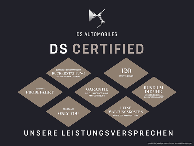 Fahrzeugabbildung DS Automobiles DS7 Opera Panorama Leder Digitales Cockpit Memory Sitze Soundsystem Massagesitze - mit KI generiert/bearbeitet
